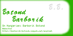 botond barborik business card